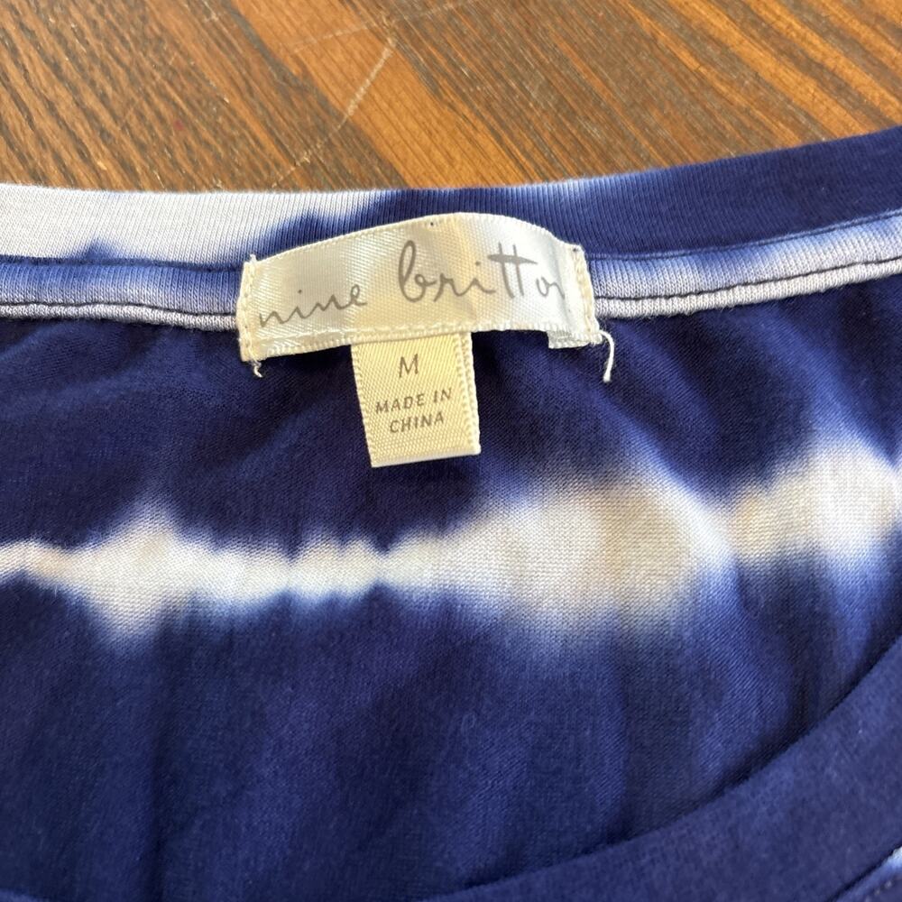 nine britton blue stripe twist knot medium - Picture 2 of 6